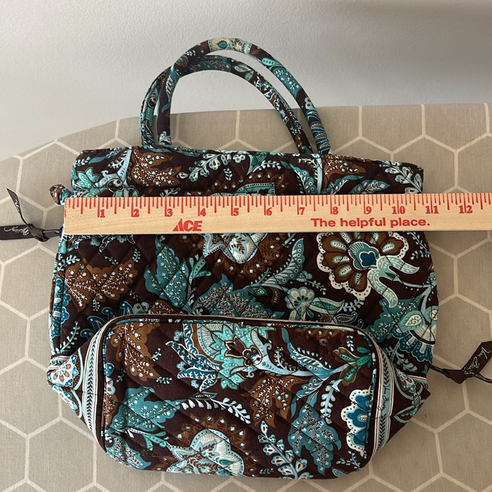 Vera Bradley Tote Java Blue Pattern - image 8